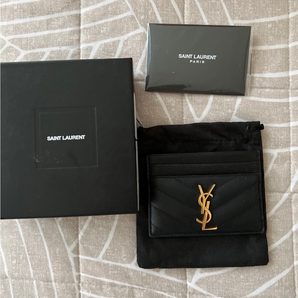 (SOLD) Saint Laurent Card Holder - Picture 1 of 6